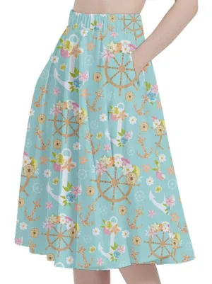 Anchors Aweigh Full Circle Skirt