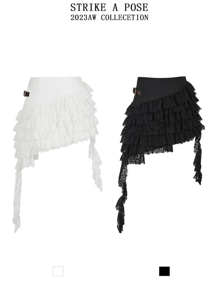 Asymmetrical Multi-Layered Cake Skirt【s0000005642】