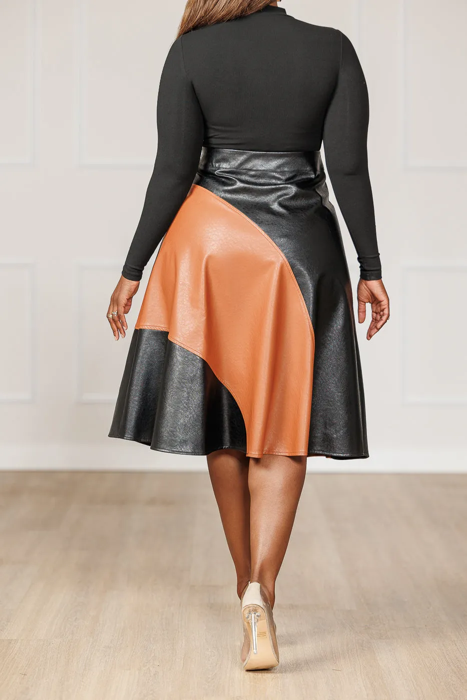 Brielle Colorblock Circle Skirt