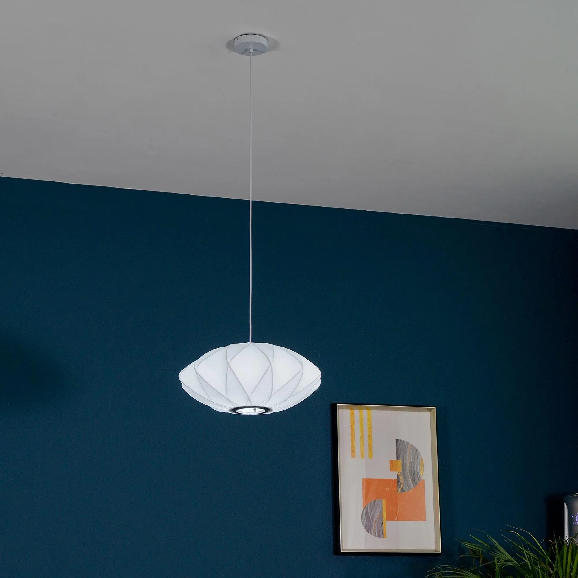 Bubble Mulberry Silk Pendant Lamp