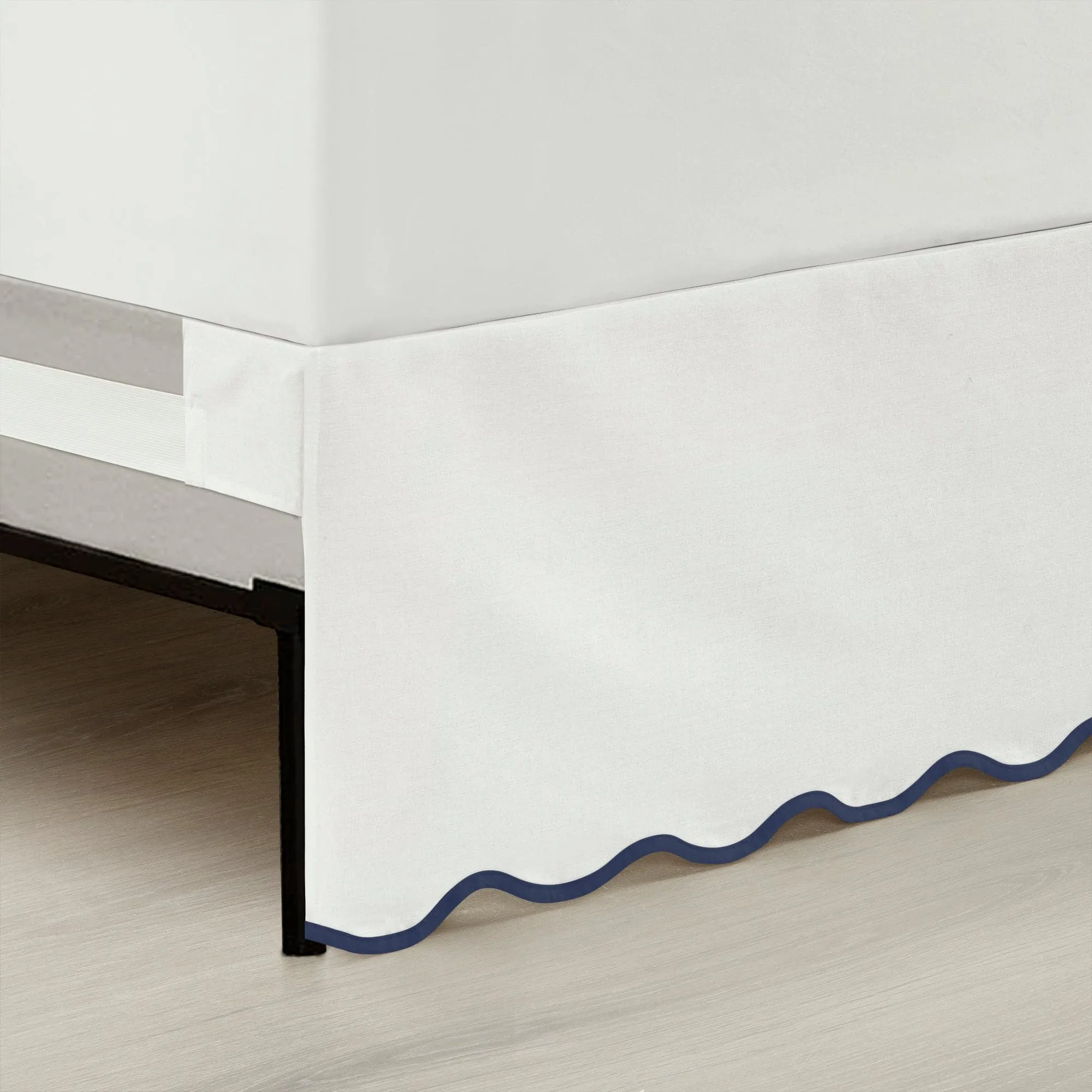 Coastal Chic Scalloped Edge Bed Skirt