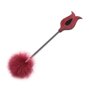 Crop - Tickle & Spank Tulip Red Feather and Spanker