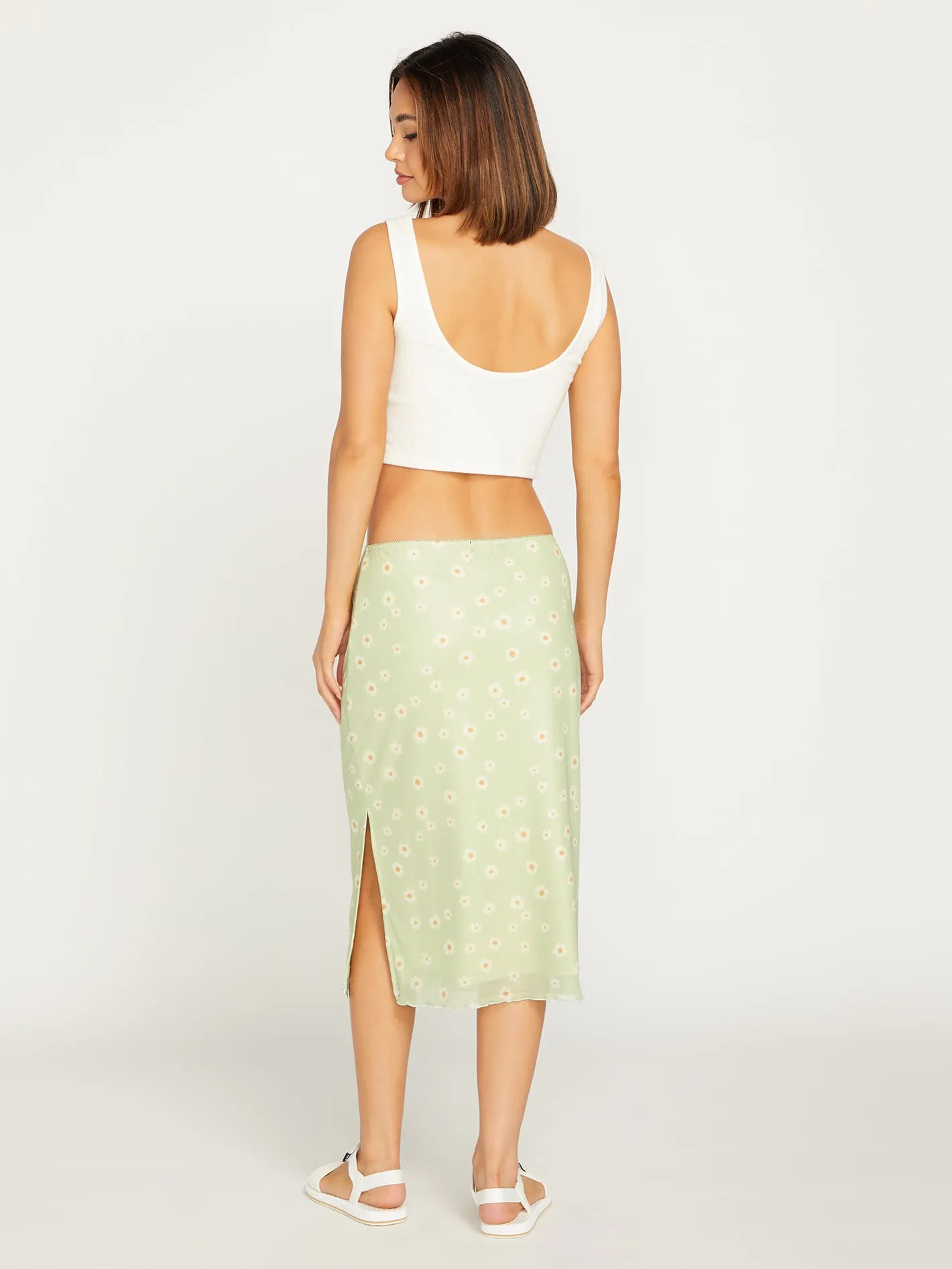 Cryptogram Skirt - Sage