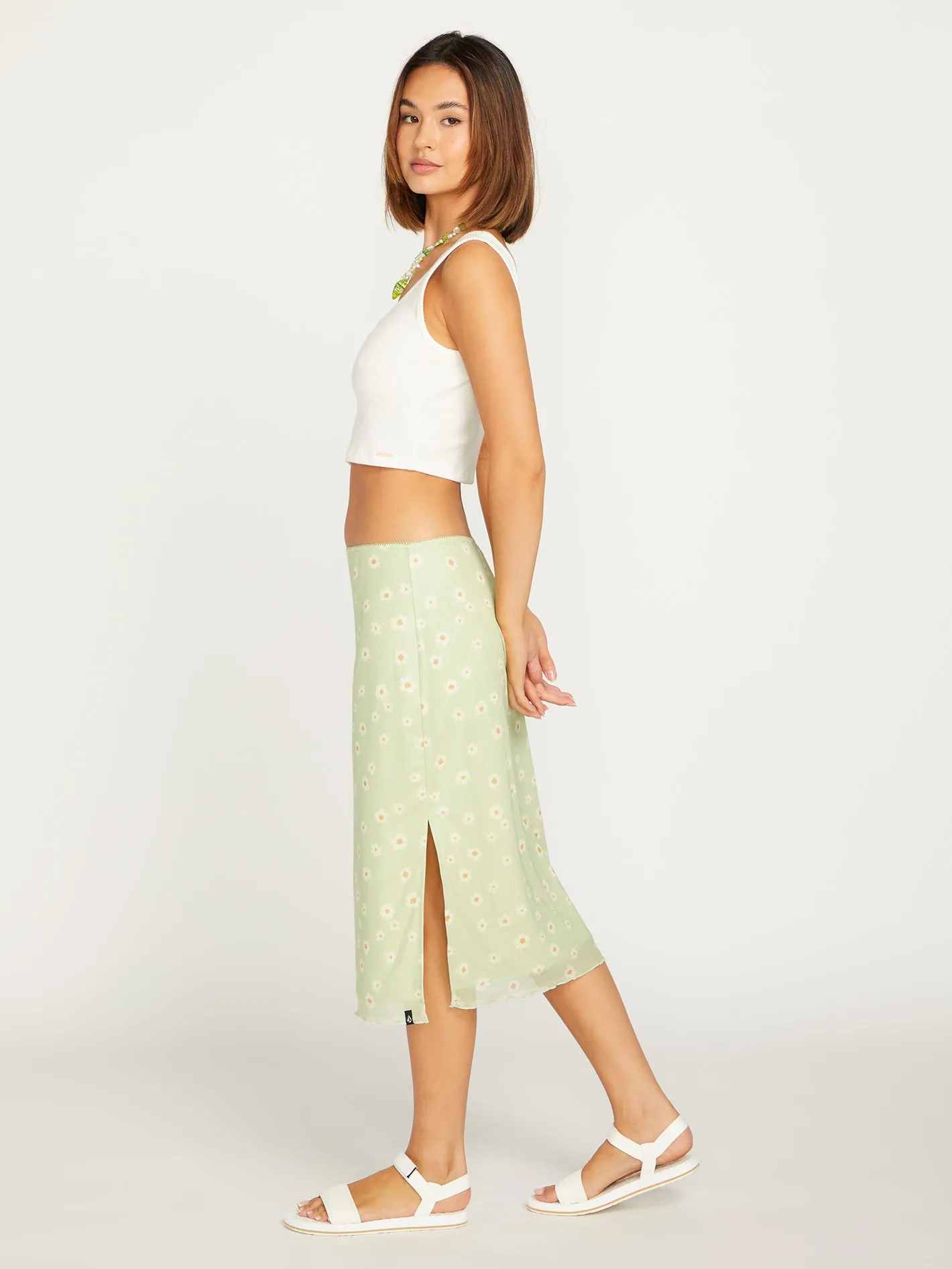 Cryptogram Skirt - Sage