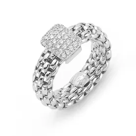 FP Flex'It Vendome 18ct White Gold .41ct Pave Diamond Ring