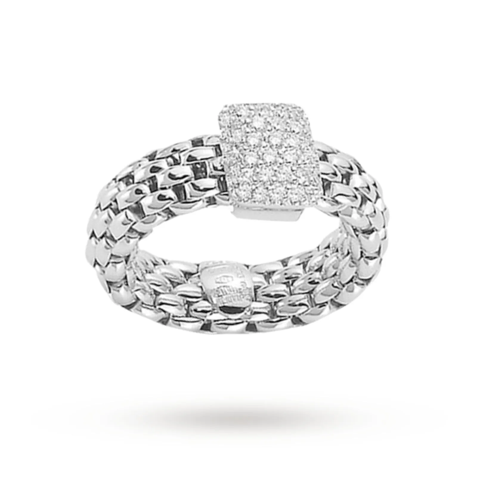 FP Flex'It Vendome 18ct White Gold .41ct Pave Diamond Ring