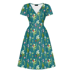 Lyra Dress - Tulip Garden