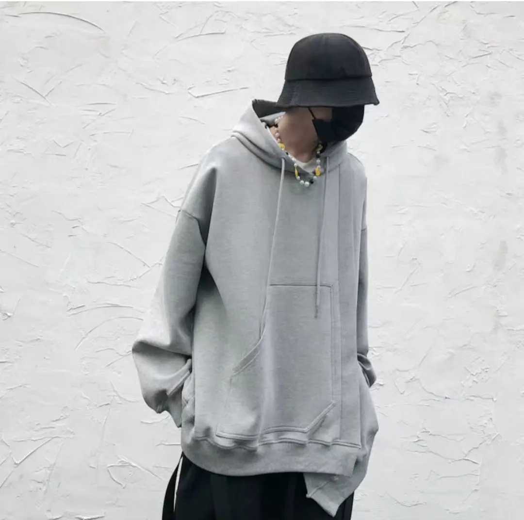 Men's Oversized Long Sleeve Hoodie Pullover /Avangarde