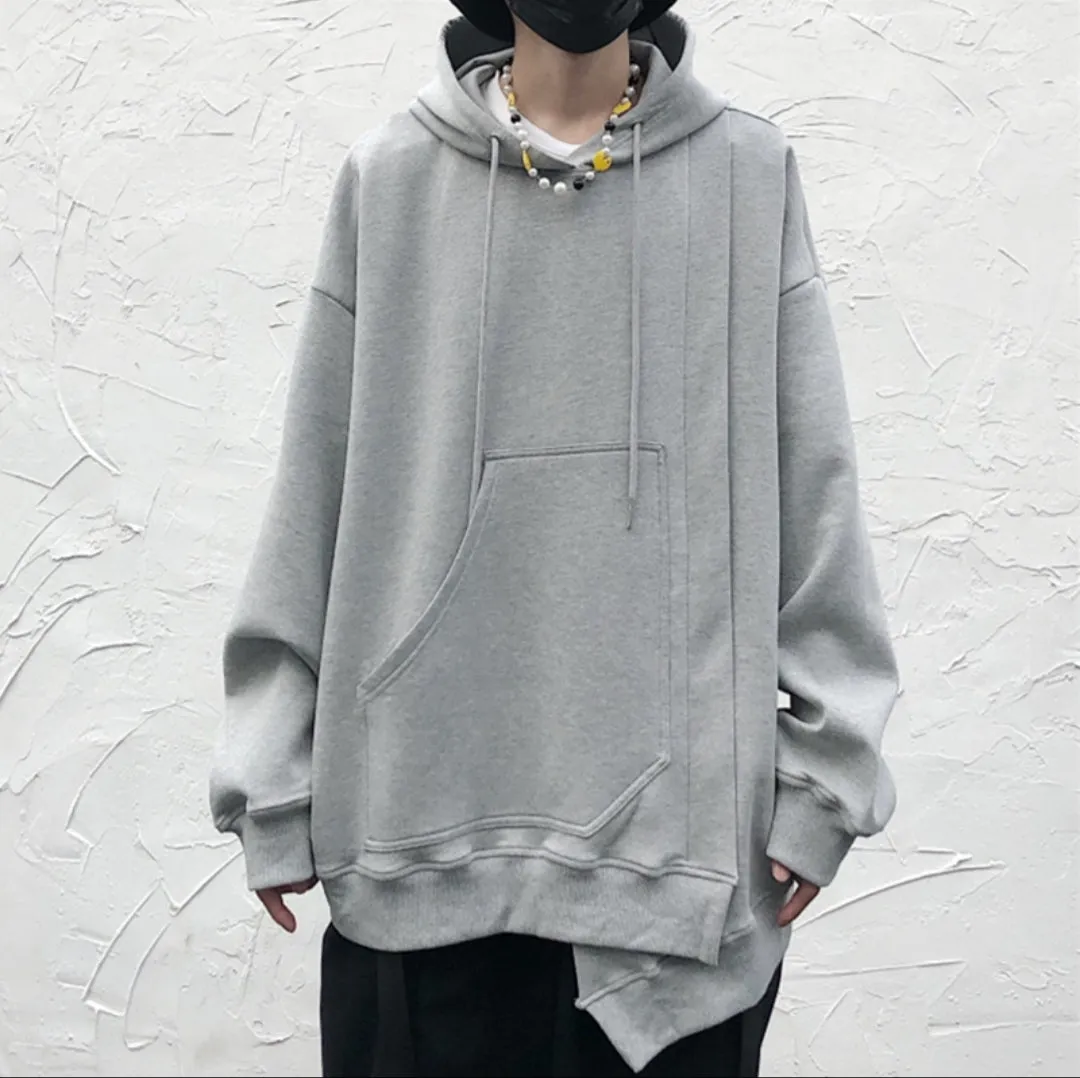 Men's Oversized Long Sleeve Hoodie Pullover /Avangarde