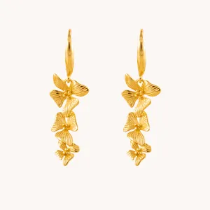 Orchid Gold Earrings W.