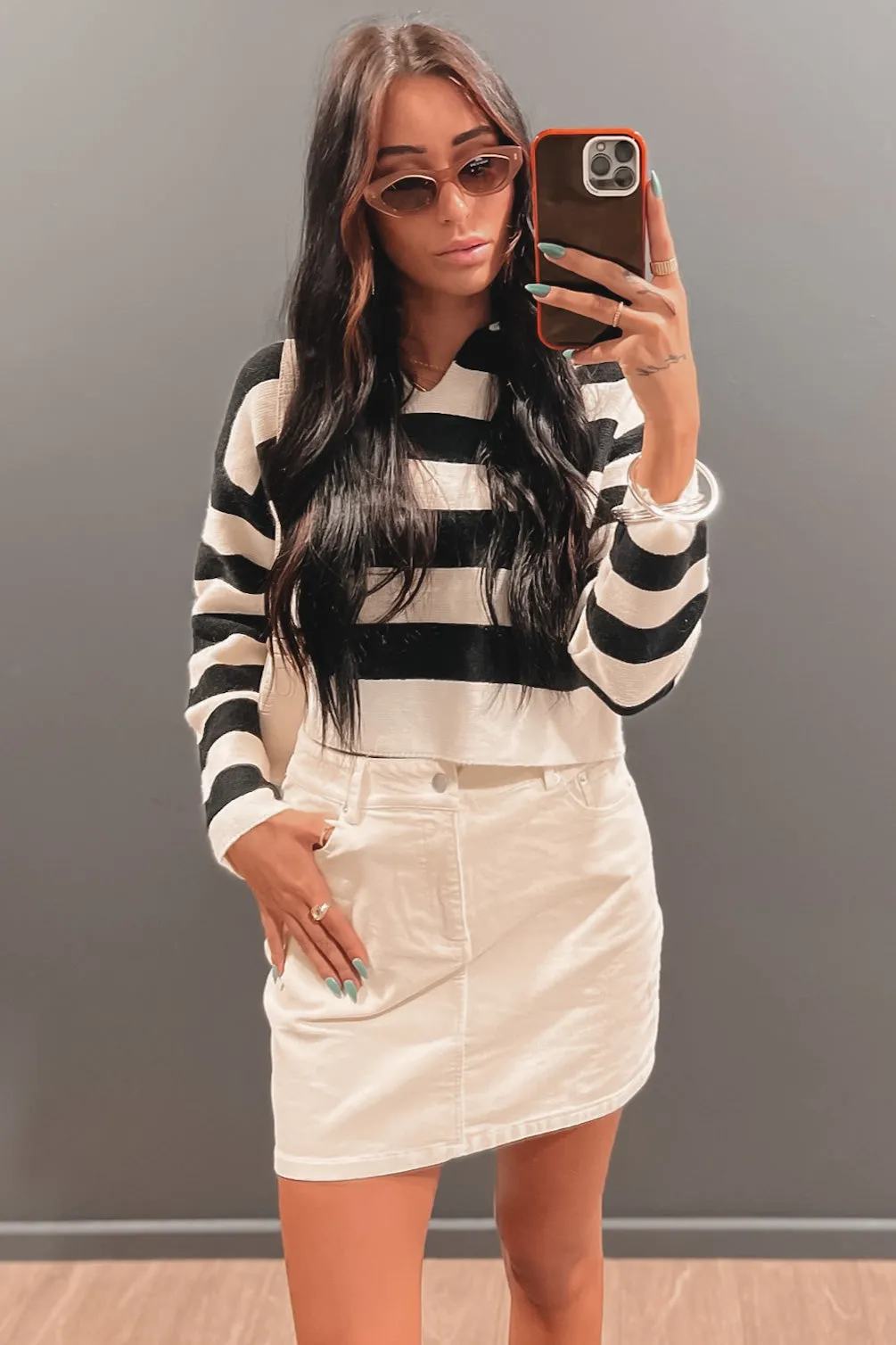 SADIE & SAGE Lorelei Striped Sweater