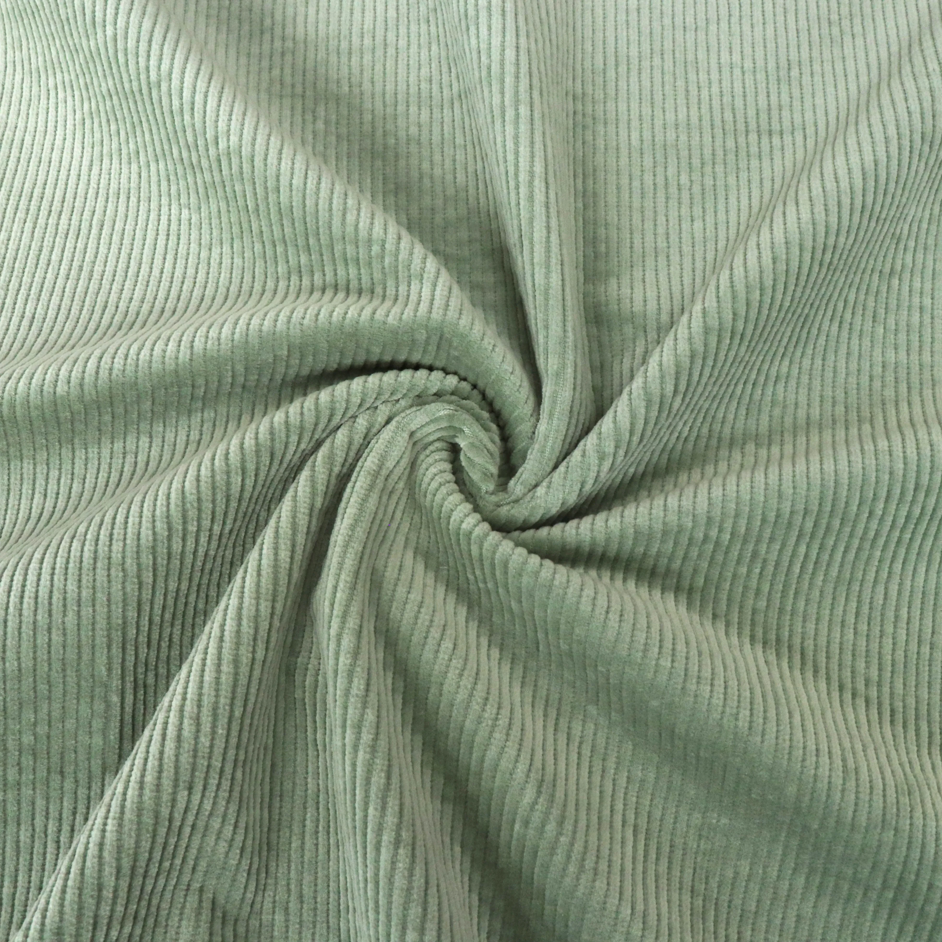 Washed Stretch Cotton Corduroy - Sage Green